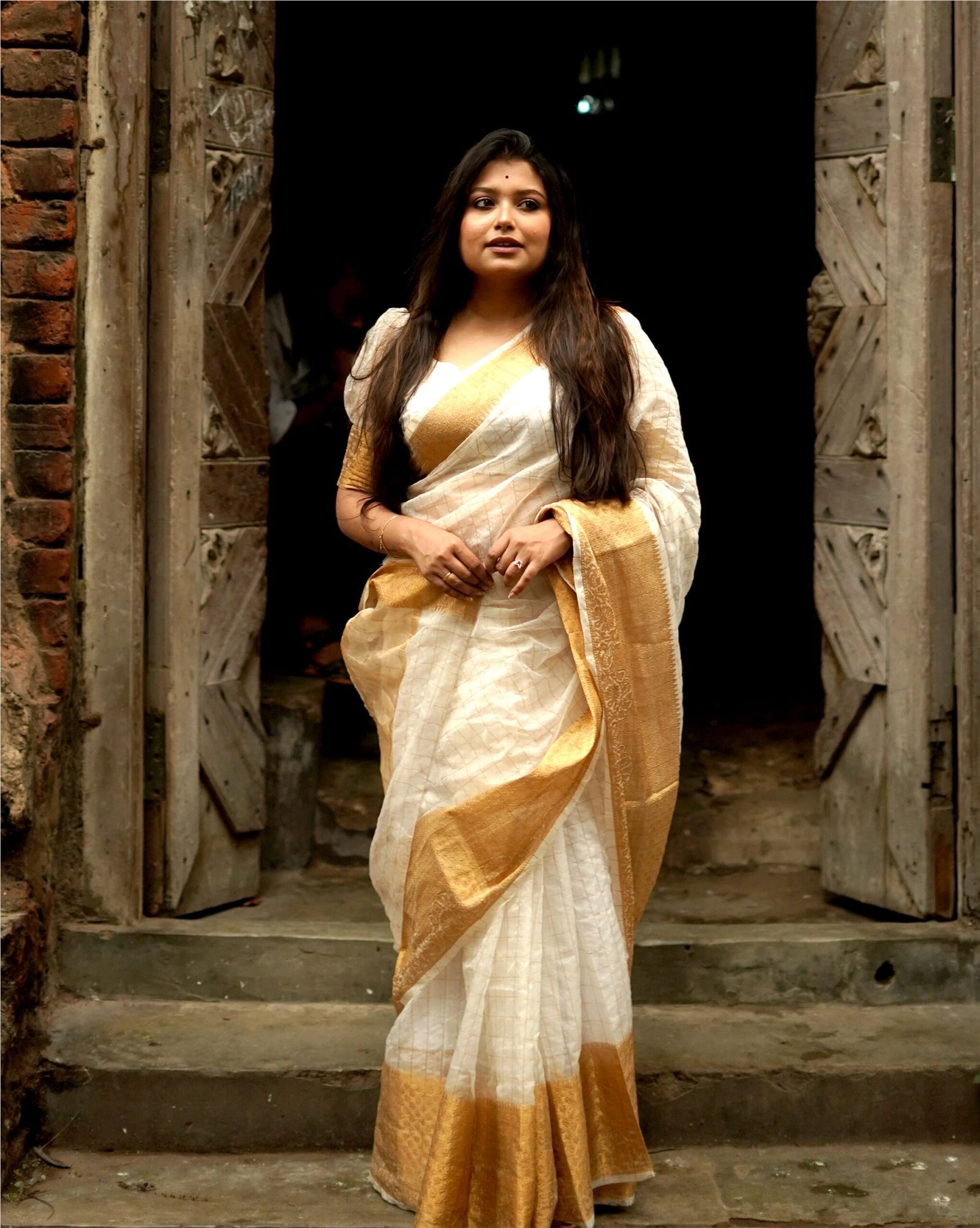 MANJADI Kasavu silk 1