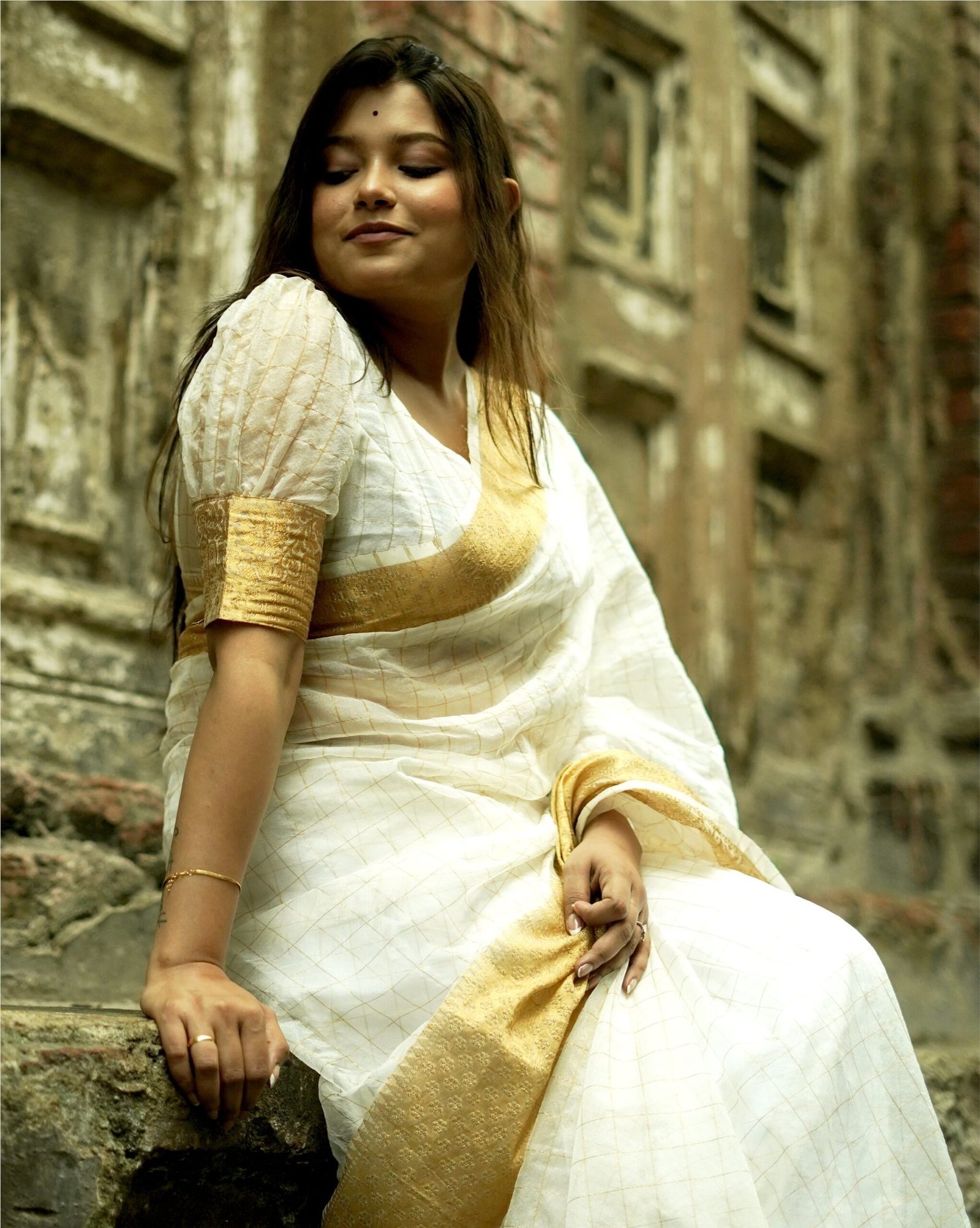 MANJADI Kasavu silk 2