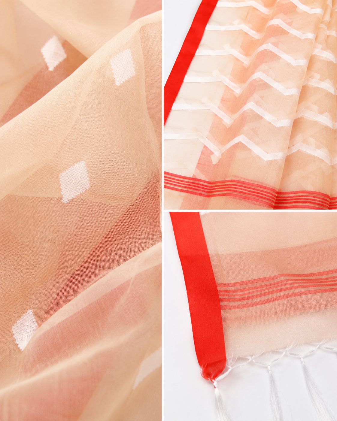 Chandrima Muslin Jamdani Style Saree
