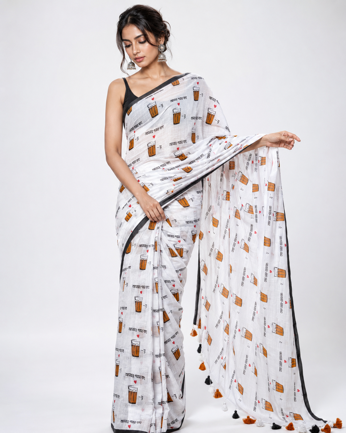 Cutting Chai Mul Cotton Saree