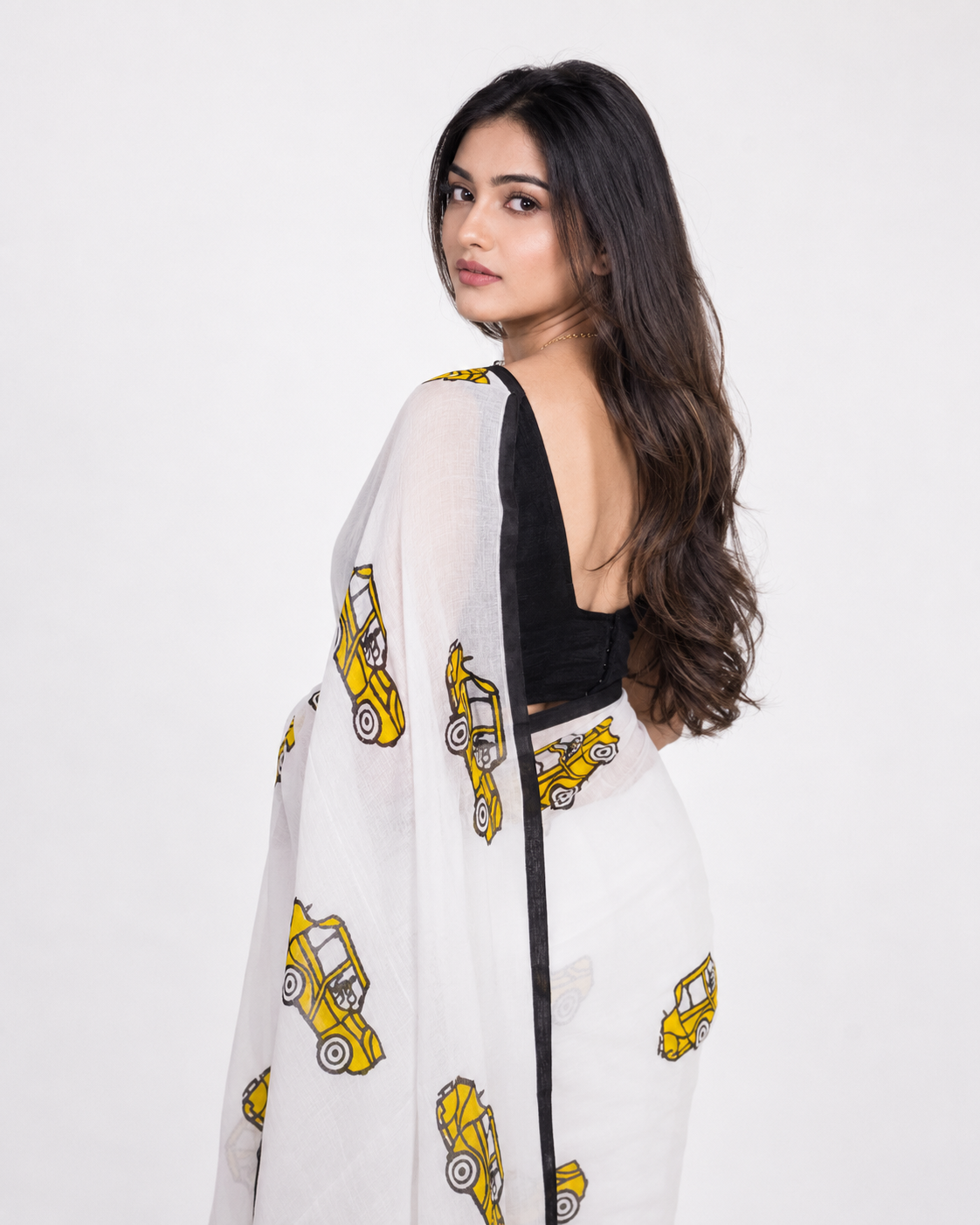 Kolkata Taa-Xsi Mul Cotton Saree