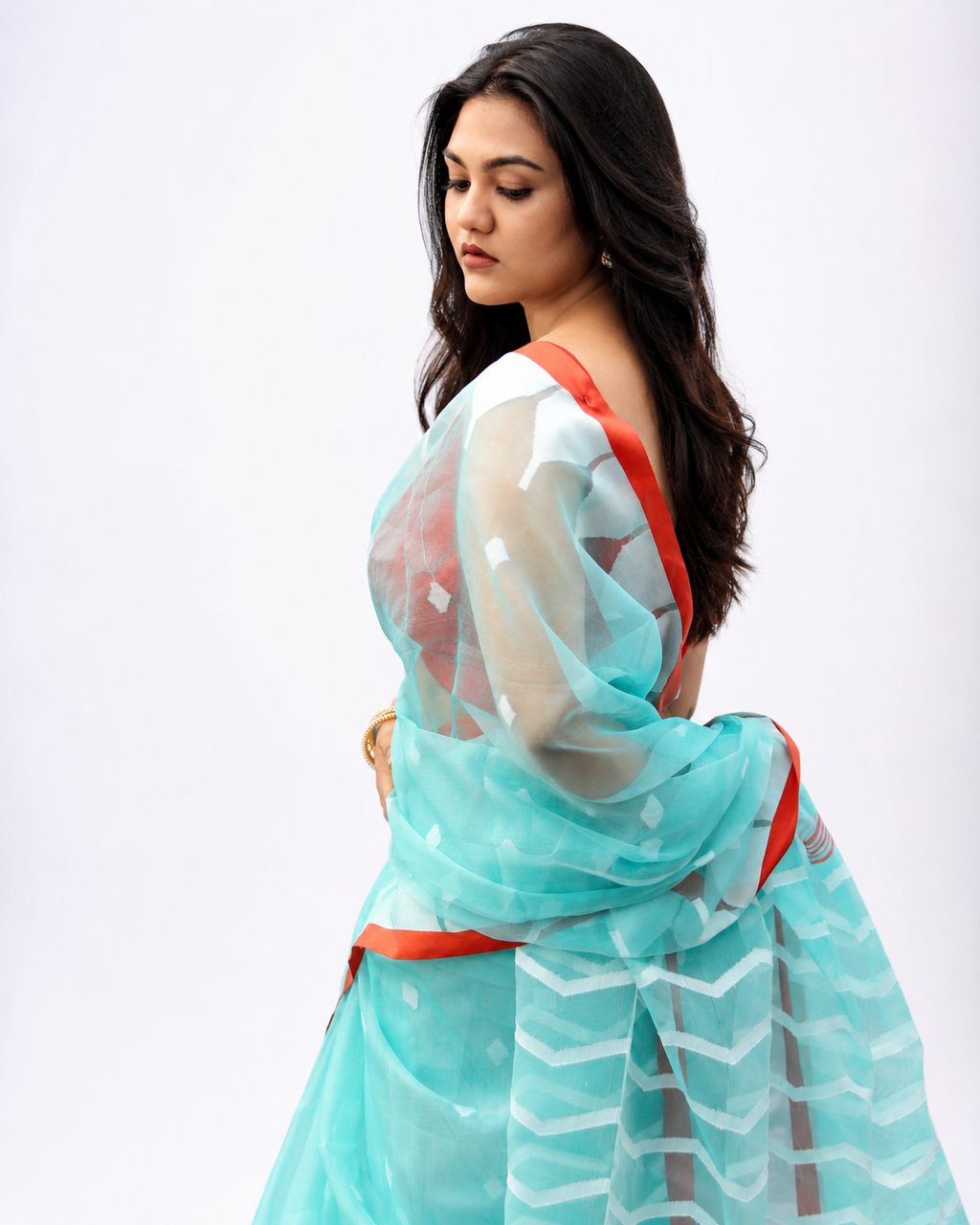 Raima Muslin Jamdani Style Saree