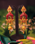 Moyurakhshi Long Kaan Jhumko Earrings