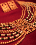 Motihari Pearl Gold Beaded Necklace