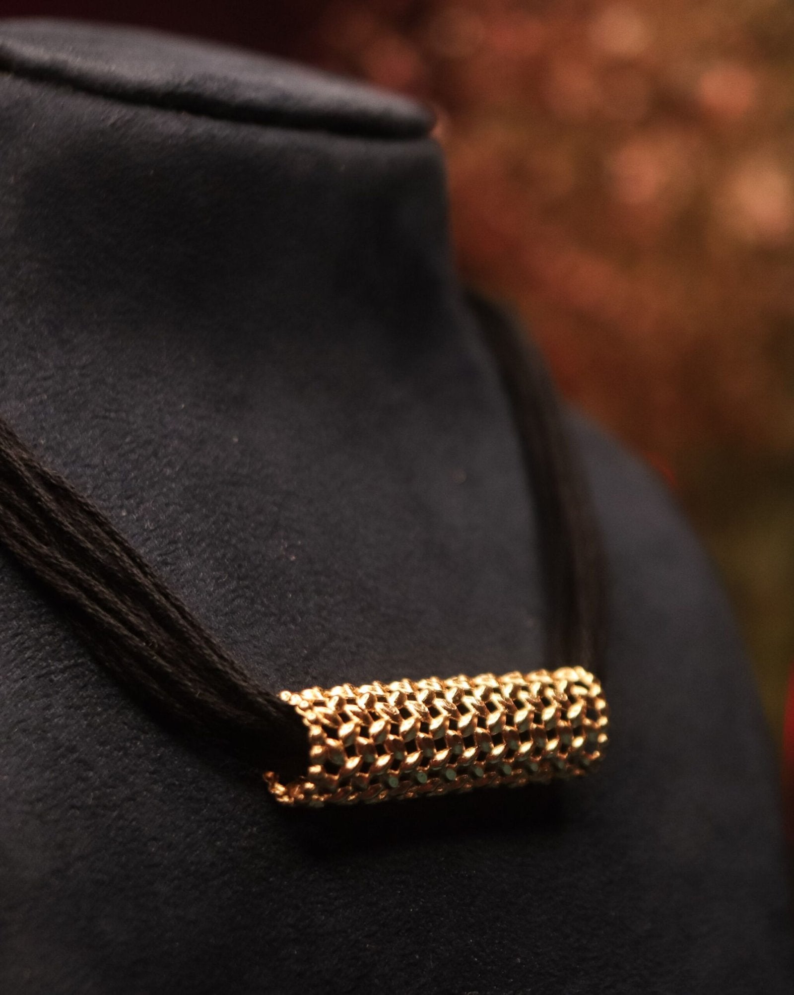 Tunnel Jaal Pendant With Suta Tassel