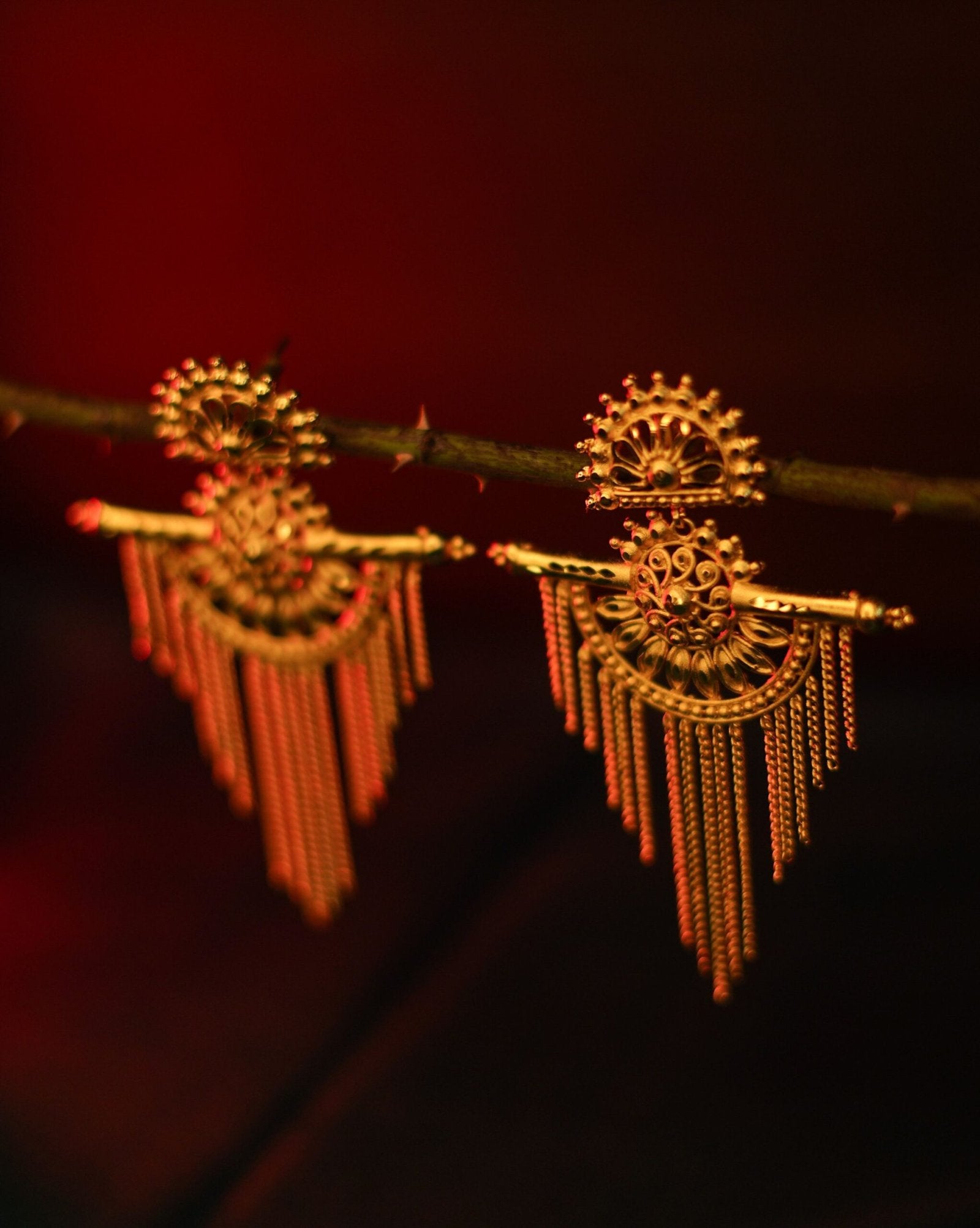 Saptopodi Long Dangler Earrings