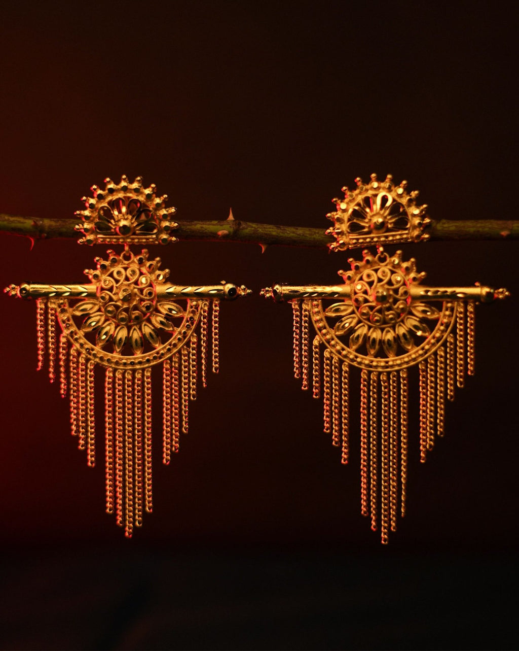 Saptopodi Long Dangler Earrings