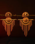 Saptopodi Long Dangler Earrings