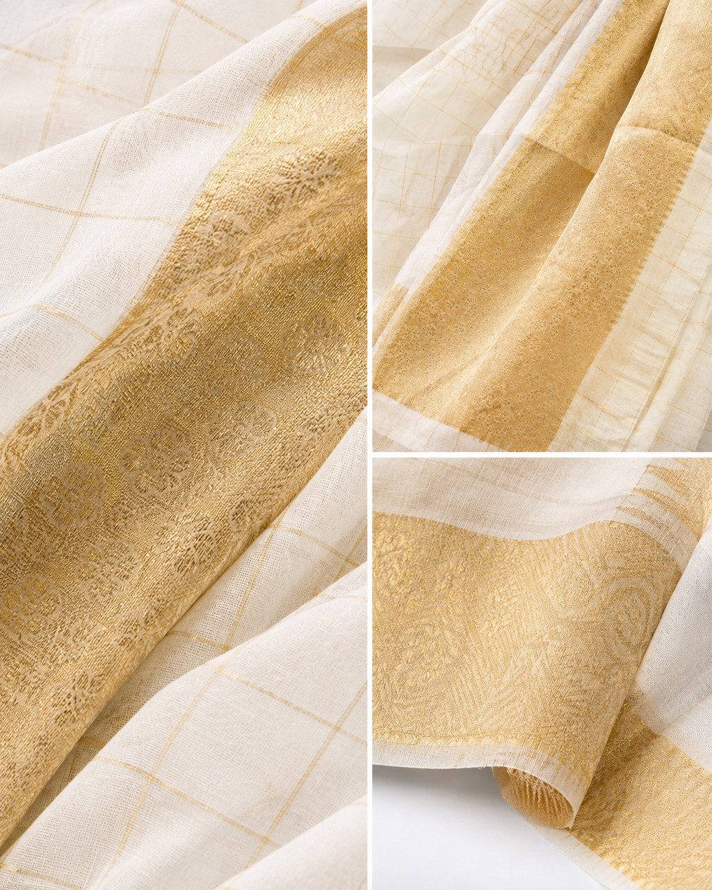 MANJADI (Kasavu Organza Silk)
